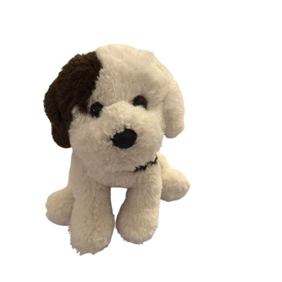 Douglas Cuddle Toy Brown & White Plush Puppy 9" 2021 Soft Stuffed Animal - Picture 1 of 5
